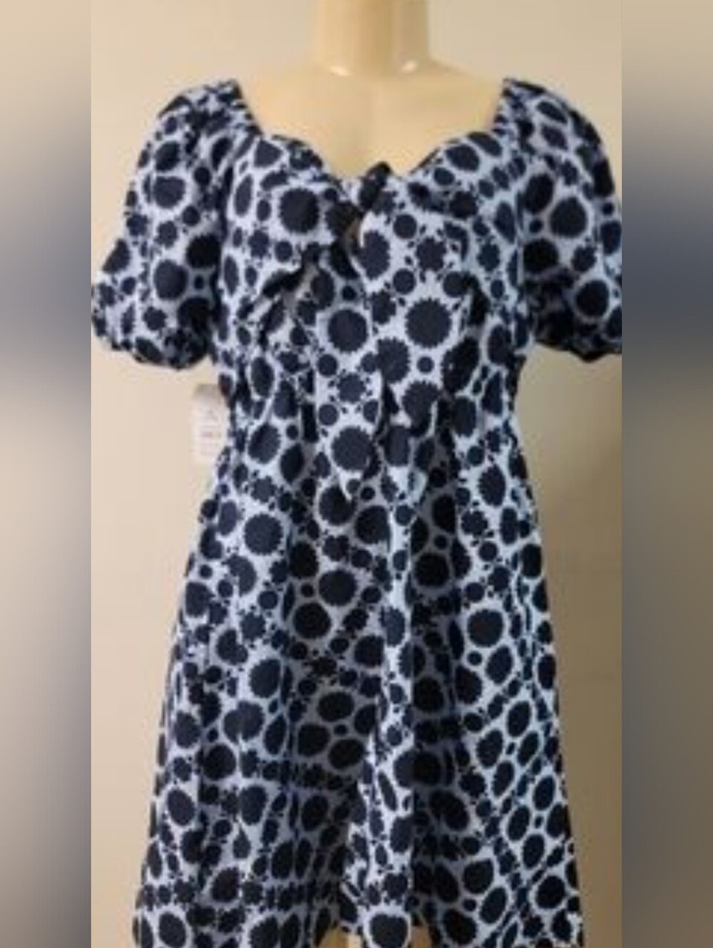 Tie Back Fit & Flare Dress